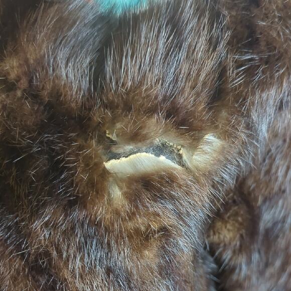 Vintage Maxi Mink Fur Coat Mod Elegance Women's Medium - Picture 12 of 14